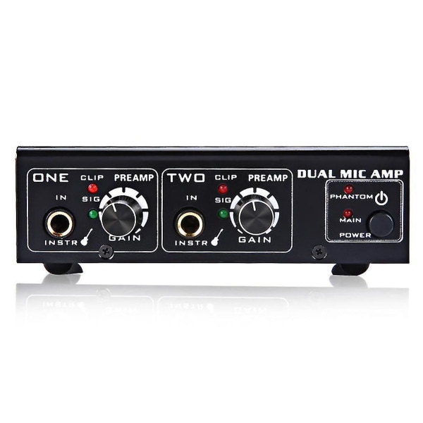 Hifi 2-kanals mikrofonförförstärkare förförstärkare ljud elgitarr basförstärkare