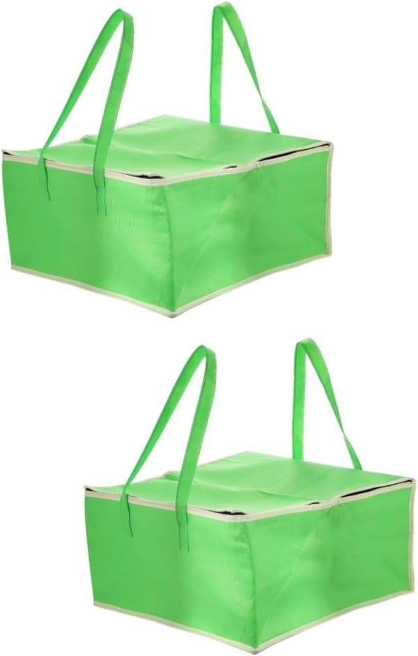 2 stk. isolert matpose for baking, varmebevarende pose, kompakt isolert tote, lunsjboksfunksjon