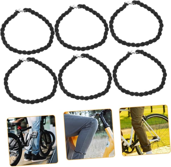 10 stk. elastiske buksebenstropper for utendørs bruk, ankelstropper i nylon