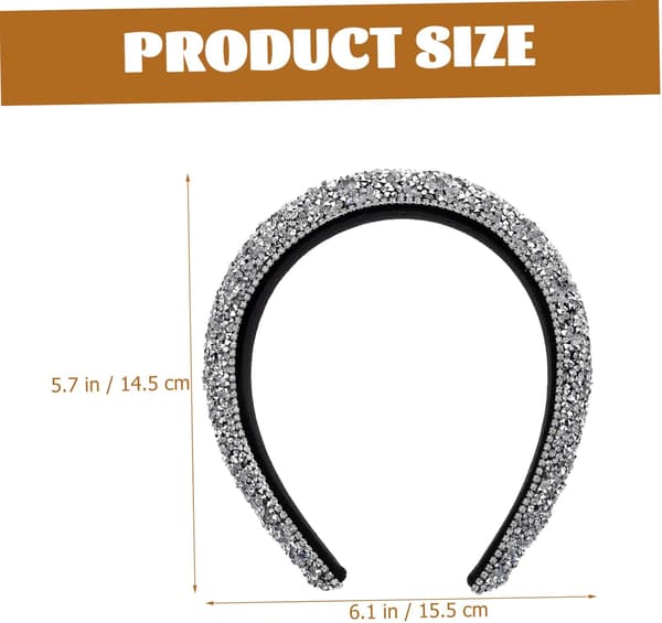 Mote Rhinestone Pannebånd for Hårbånd Glitrende Dekor