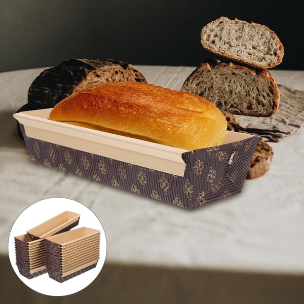 25 st båtformade brödformar kakformar papper hög temperaturbeständighet enkel avformning