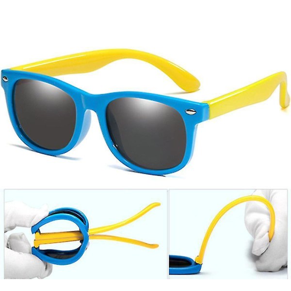 Barn UV400 polariserte solbriller Jenter Gutter Speilbriller
