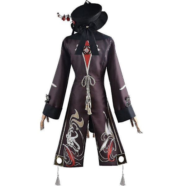Anime Hu Tao Kostume Outfit Spil Bukser Uniform Sæt XL