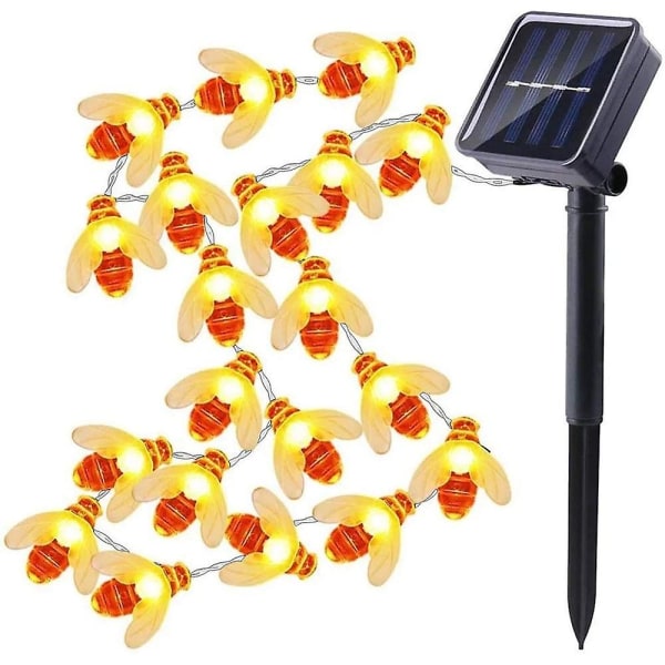 Solcells-drivna Bi-Ljus 8 Funktioner Fairy Bee Ljussträng
