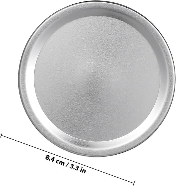 24 st silverfärgade Mason Jar-lock med packningar för burkar med vanlig öppning