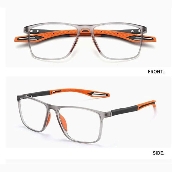 Urheilulliset erittäin kevyet sinisen valon suodattimella varustetut presbyopia-lasit, sinisen valon suodattimella varustetut lukulasit orange
