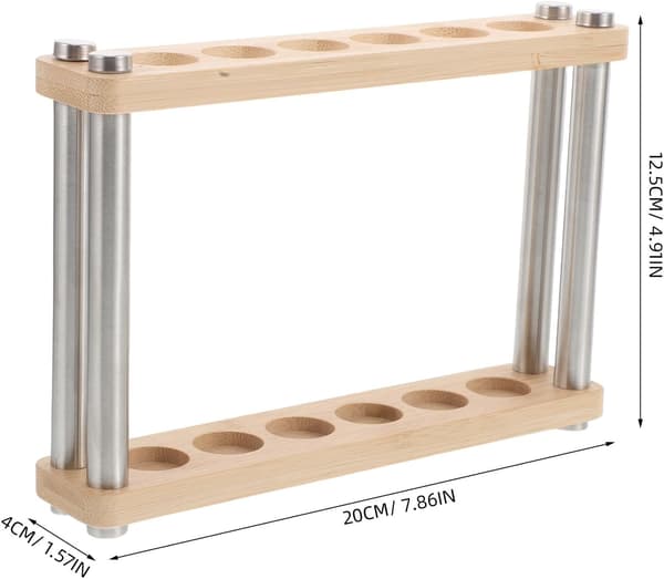 Beige Bambu Rökelsehållare Askfångare Multifunktionell Design Robust Enkel Elegant Displayställ