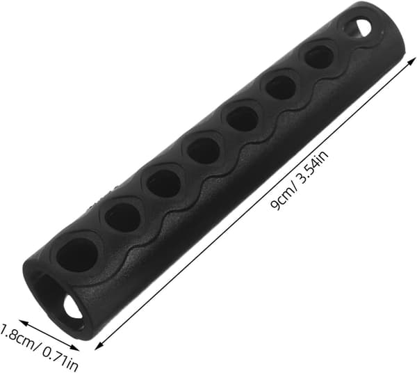 2 st svart dykslangskydd – Andningsbart PVC lågtrycksregulatorslangskydd