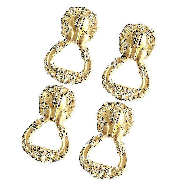 4 st Antik Inc Legering Handtag Låda Byrå Garderob Skåp Skåp Drag Handtag (guld)