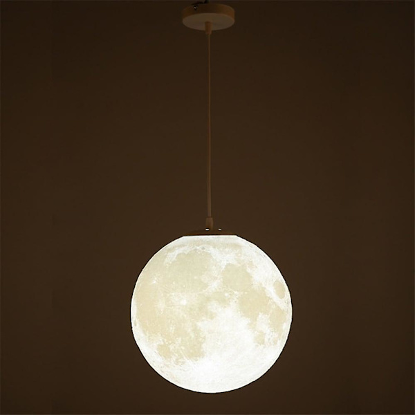 30cm 3D-tryckt Hängande LED-lampa Globen Måne Artistisk Hem
