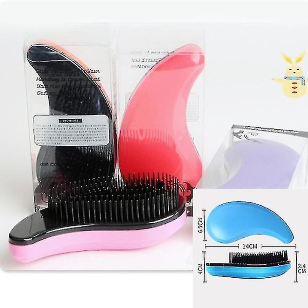 Detangling hårbørstehåndtak Magic Anti-statisk Tangle Comb Dusj Massasje Kam