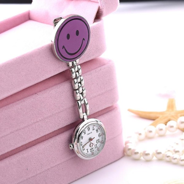 Smile Face Sjuksköterska Fob Watch Medicinsk användning Pocket Quartz Watch