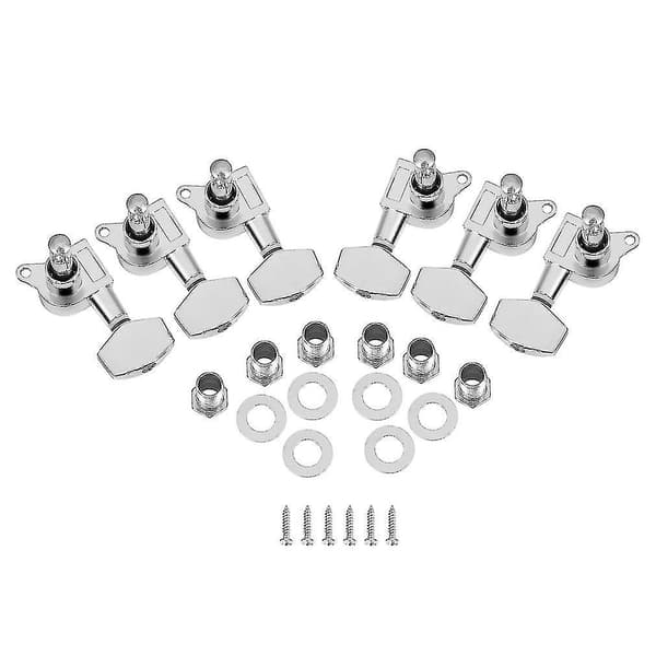 Chrome Inline Guitarstreng Tuning Pegs Tunere