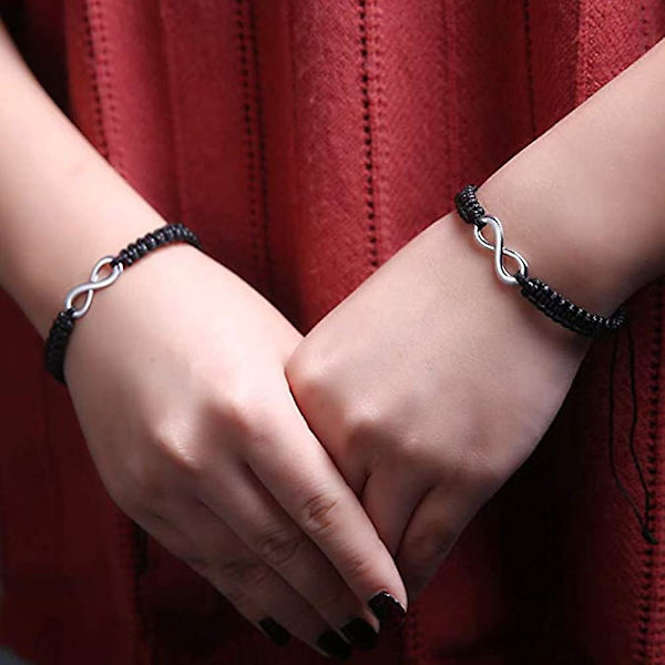 Armbånd Flettet Håndlaget Justerbart Flettet For Lmell Menn Kvinner Vennskap Familie Gave
