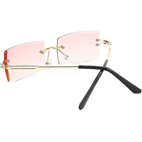 Rektangulære solbriller Uv400 beskyttelse lille stel Vintage Fashion Firkantede solbriller