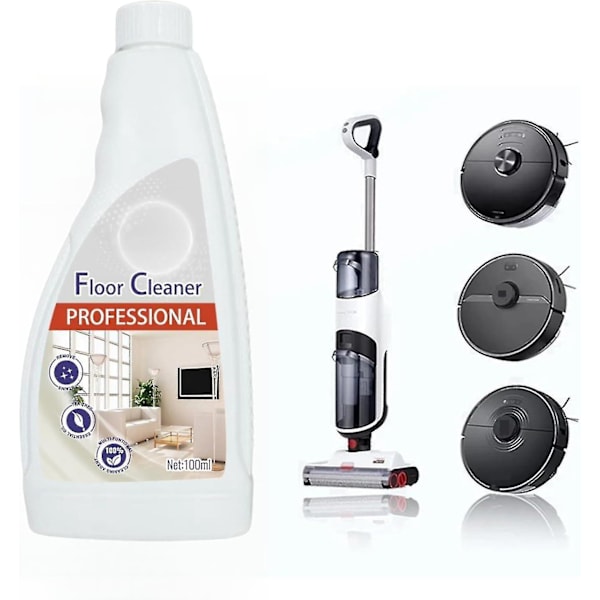 Gulvrens til alle robotstøvsugere og mopper, gulvrensningsvæske kompatibel med Roborock Omo Joint, S8 Pro Ultra/s8/s8+/q5/q7-serien - yuhao 2pcs