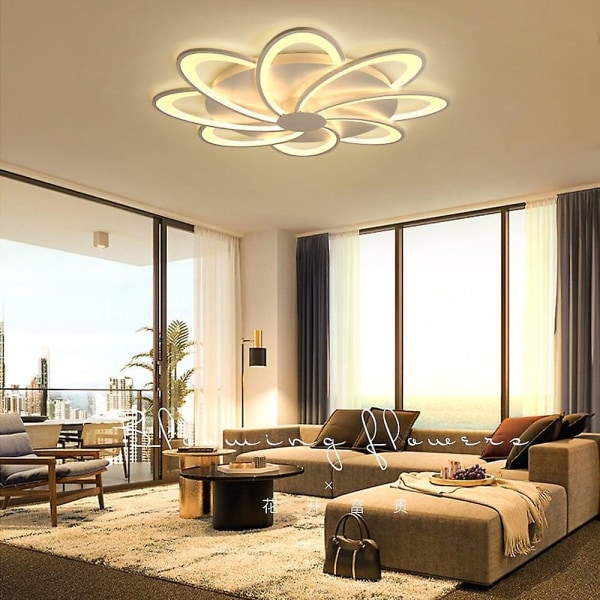 53cm Loftlampe LED Stue Soveværelse Blomst Lampe