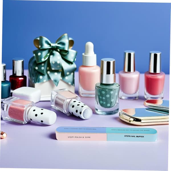 20 stk. neglebufferblokke og manicure-slibeblokke 7-vejs neglepolerer