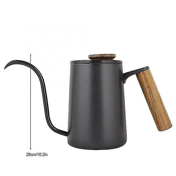 600 ml Droppkokare i Rostfritt Stål med Svanhalsutlopp för Kaffe och Te