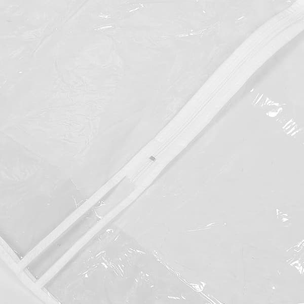Bärbar PVC-plaggpåse för bröllopsklänning och lång klänning dammskydd
