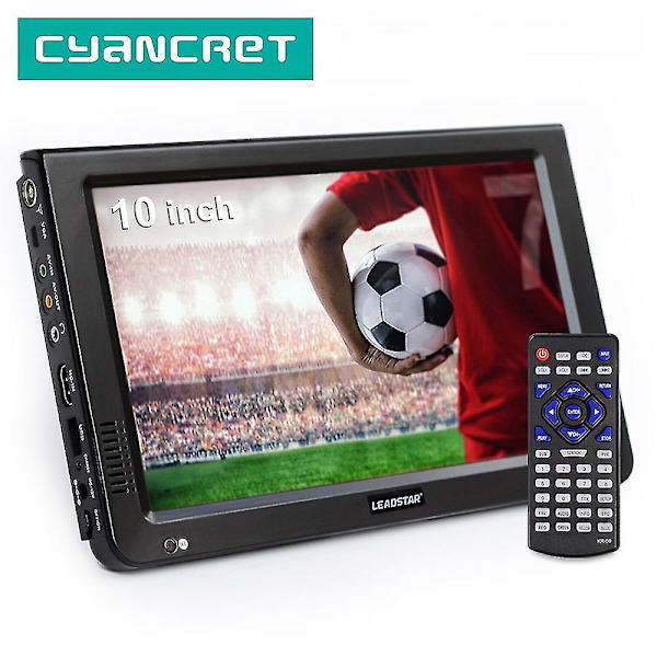 Leadstar 10 Tommer HD Bærbar TV DVB-T2 ATSC ISDB-T TDT TV