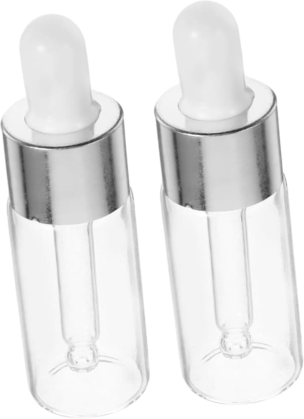 2 stk 10 ml glassdråpeflasker Eterisk olje dråpeflasker Sminkeflasker Bærbare påfyllbare kosmetikkbeholdere