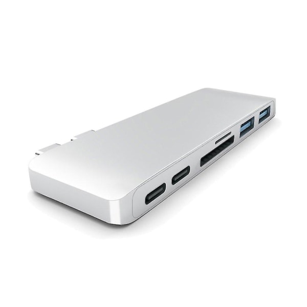 USB Type-C Hub 6-i-1 Dobbelt Type-C Interface Konverter