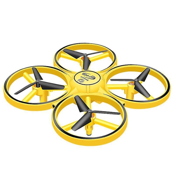 Fjärrstyrd Bil Leksak Automatisk Geststyrning Uav Klocka Gul