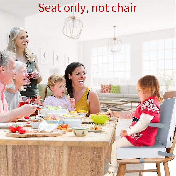 Puslestol til småbørn til spisebord, børnestol til bord med ryglæn, puslestol