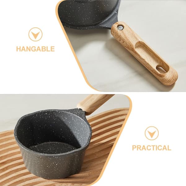 Liten förtjockad non-stick metallkastrull 250 ml smältskål