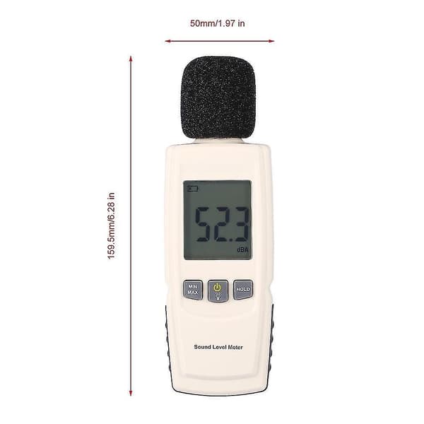 LCD Digital Lydnivåmåler 30-130dBA TestTech