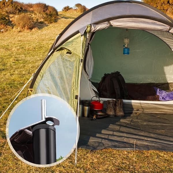 10 st triangulära repfästen i rostfritt stål, tältspännare, tältlinjusterare för camping