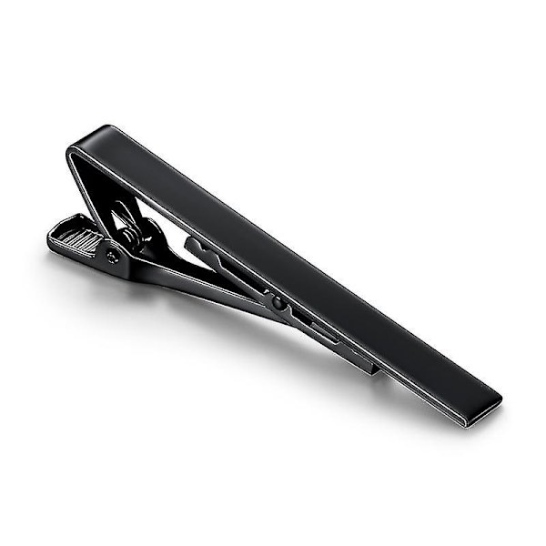Slanke slips til slips, slipsbar-klips, slipsnåle sæt til mænd (guld+sølv+sort), 3 stk.