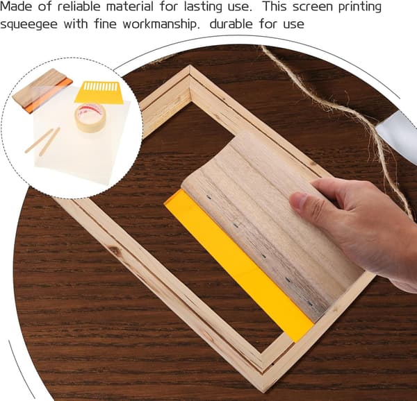 5 kpl silkkipainolastaa DIY-puumustekaapimelle