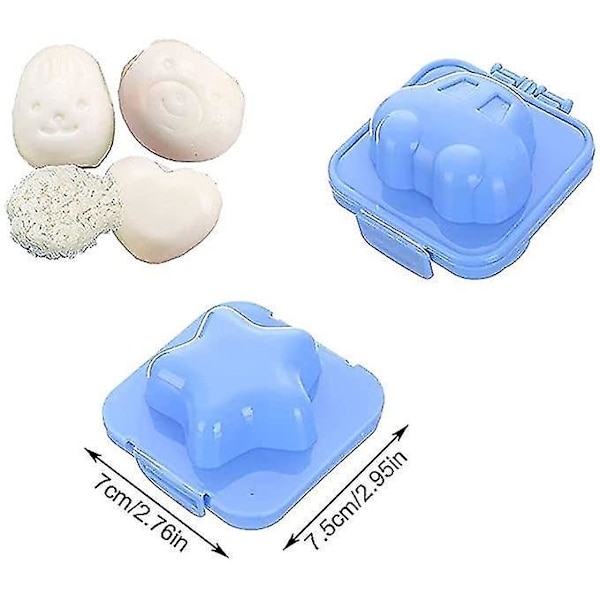8 kpl Riisi Onigiri Keittiömuotti Muna Muoto Turvallinen Materiaali