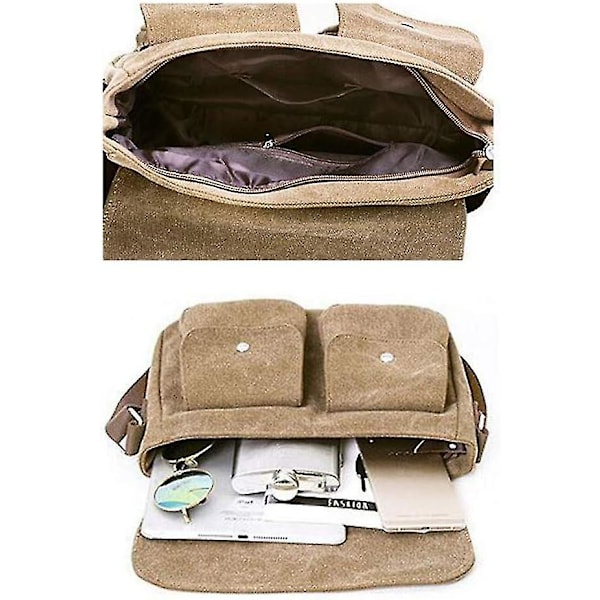 Rask shopping WANHONGYUE Anime Liten Messenger Bag Canvas Skulderbag Mini Sling Bag Crossbody Bag Casual Veske Death Note 2