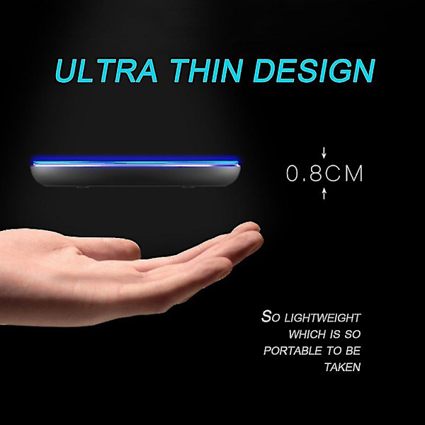 Trådløs hurtiglader ladepute Micro USB Glitz-3