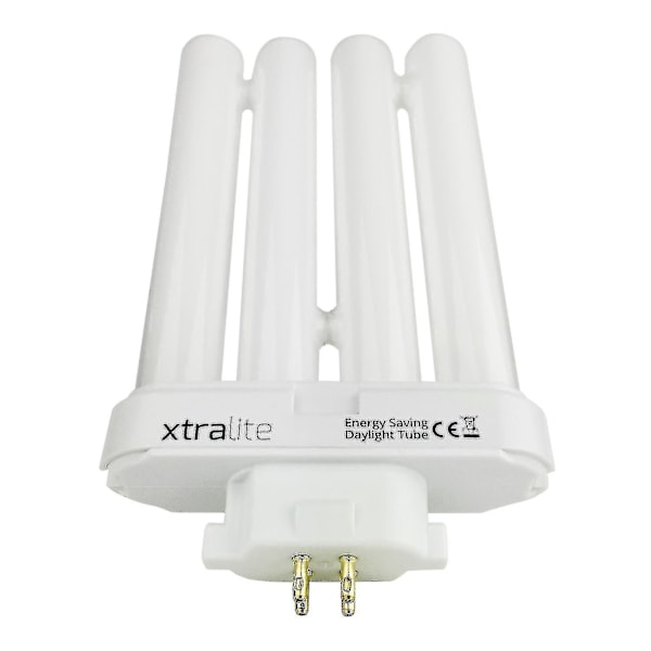 Xtralite 27w Päivänvalon Vaihtolamppu Tehokkaisiin Lukuvalaisimiin, 4-Pin Gx10q-4 Quad Putki (6500k) Pack Of 2