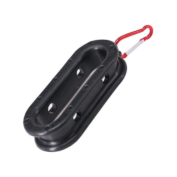 Fiskekabeldragare, Gummibotten/Aluminiumlegering Svart Röd Knapp Hängande Fiskekabeldragare