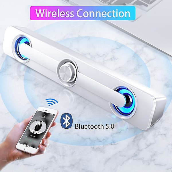 LED Bluetooth-högtalare Soundbar för TV, Dator