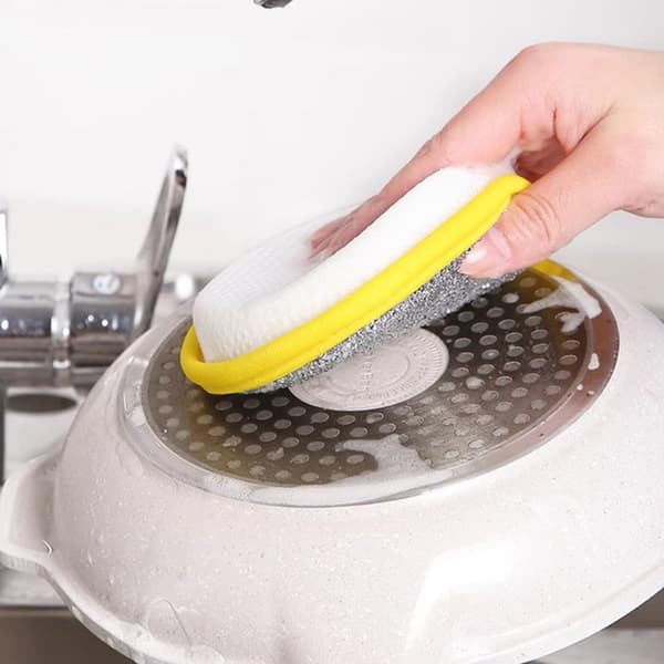 20 st disktrasor köksskrubbar för disk non-stick yta förbättrad tjocklek robust nylonsvamp