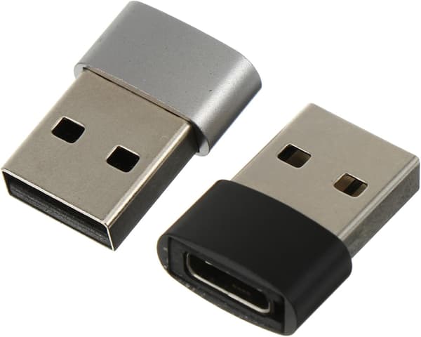 USB C Hun Adapter Han Adapter Sæt 2 stk Type C til USB 2.0 Kompakt Design