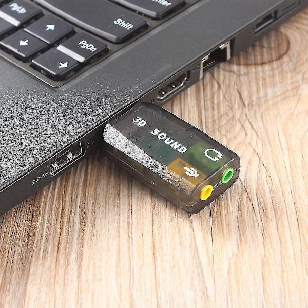 USB2.0 Audioheadset, Hörlurar, Mikrofon, Jack-konverterare