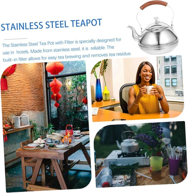 Tekande Si Rustfrit Stål Moderne Design Stor Kapacitet til Hjem Tehus