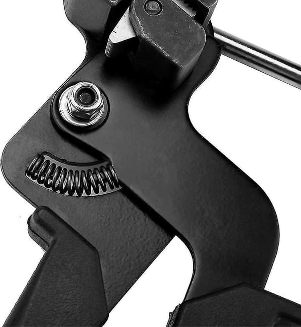 Kabelbinderpistol i rustfritt stål, kabelbindertang i rustfritt stål med klippefunksjon, metallisk kabelbinderpistol
