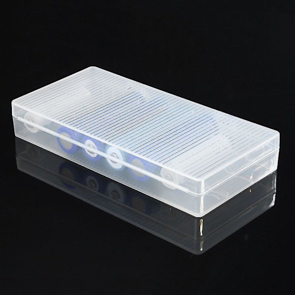 Transparent Batteriboks Opbevaringsboks 8 stk 18650 Batteri