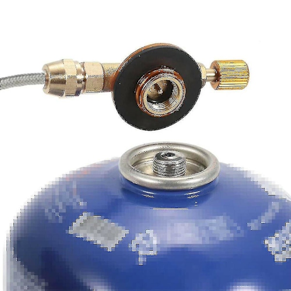 Camping Gasskomfyr Varmeapparat Ventiladapter Slange Regulator Propan Fylling Gassbeholder