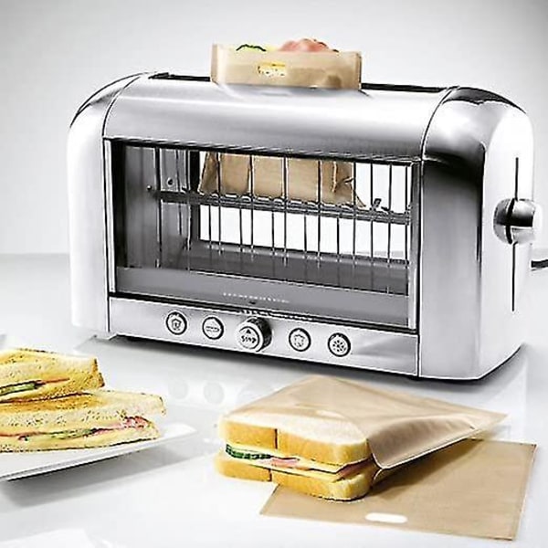 Genanvendelige Toastposer til Sandwich og Snacks - Non-stick Lommer