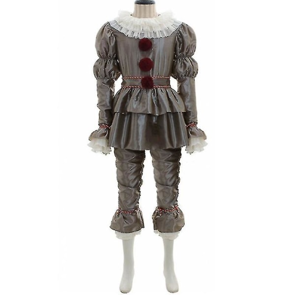 Horror It The Joker Pennywise Performance Costume Set Mænd Creepy Fancy M
