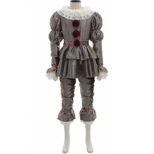 Horror It The Joker Pennywise Performance Kostume Sæt Mænd Uhyggelig Fancy M
